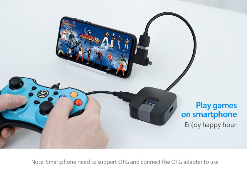 VENTION 4 Ports USB3.0 HUB 0.15M Black