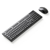 VENTION Wireless Full-Sized Keyboard and Mouse Combo with Mouse Pad Black Slim Type - US English Layout