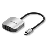 VENTION USB-C to VGA Converter 0.15M Grey Aluminum Alloy Type