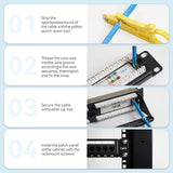 VENTION 24-port Cat 6 Unshielded Patch Panel