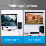VENTION Cotton Braided 8K HDMI Cable Black