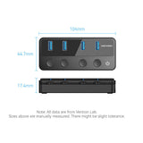 VENTION 5-in-1 USB 3.0 Hub with Individual Power Switches