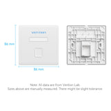 VENTION keystone Jack Wall Plate White 86 Type