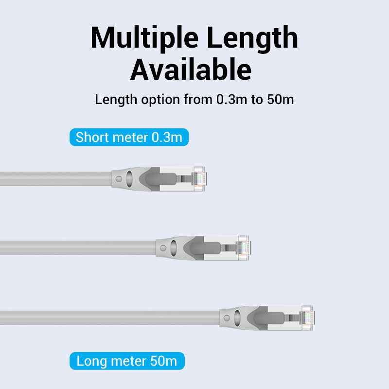 VENTION SFTP Cat 6A Network Cable - 10 Gbps Transmission Speed