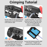 VENTION Multi-Function LAN Cable Crimping Tool Ratchetless Type Black