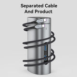 VENTION USB-C to HDMI/VGA/USB 3.1 Gen 2/USB 3.1 Gen 2-C/USB 3.0x2/RJ45/SD/TF/TRRS 3.5mm/PD/DC Docking Station Grey Vertical Aluminum Alloy Type UK Standard