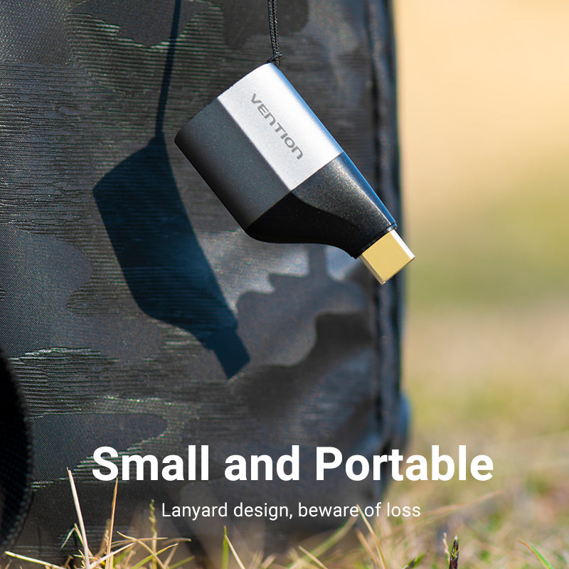 VENTION Type C Male to HDMI Female Adapter Grey Aluminum Alloy Type