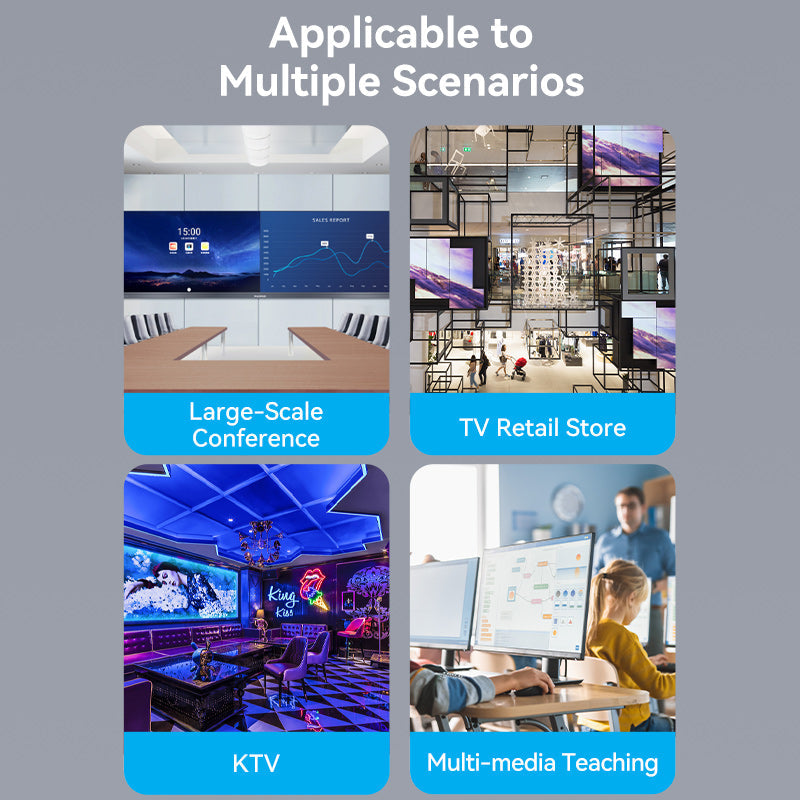 VENTION 4K 1x8 HDMI Splitter Black Aluminum Alloy Type UK Standard