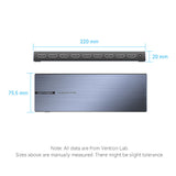 VENTION 4K 1x8 HDMI Splitter Black Aluminum Alloy Type UK Standard