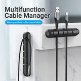 VENTION 7 Ports Desktop Cable Manager Black
