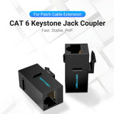 VENTION Cat.6 UTP Keystone Jack Coupler Black