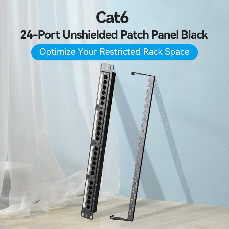 VENTION 24-port Cat 6 Unshielded Patch Panel