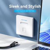 VENTION keystone Jack Wall Plate White 86 Type