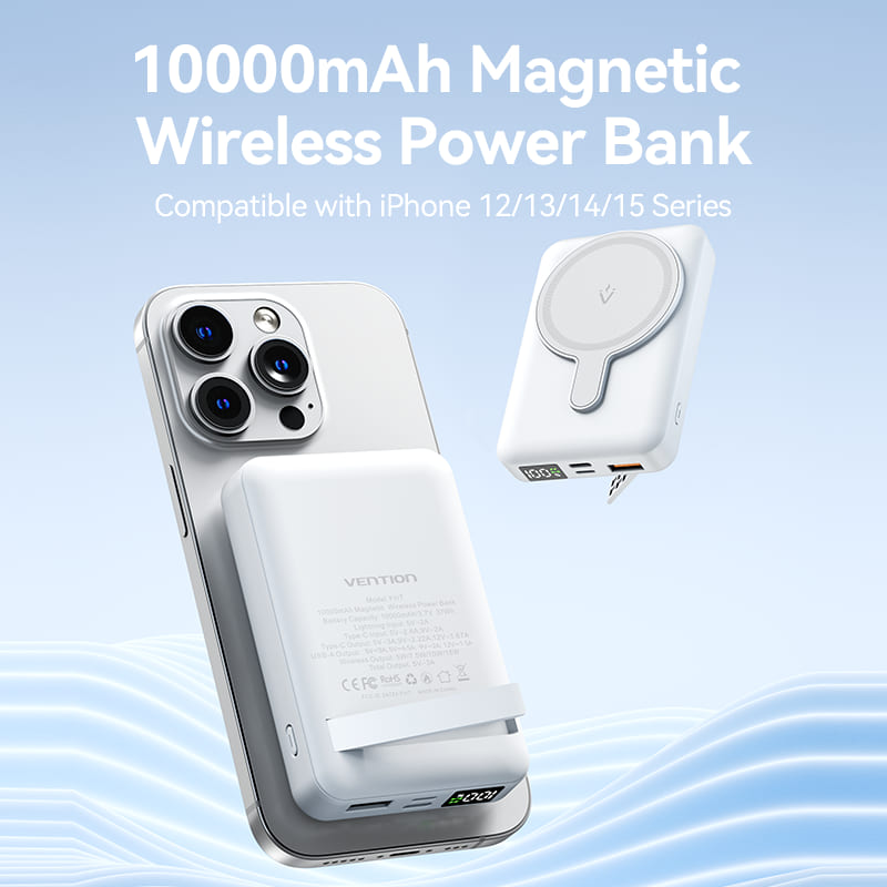 VENTION 10000mAh Magnetic Wireless Power Bank 22.5W