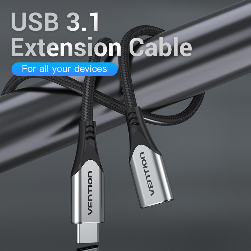 VENTION Cotton Braided USB-C 3.1 Extension Cable