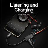 vention Type-C to 3.5mm Audio Cable with Type-C Power Supply 0.1M Red Metal Type