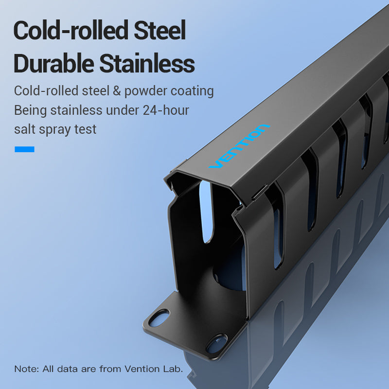 VENTION 24 U Cable Manager Black