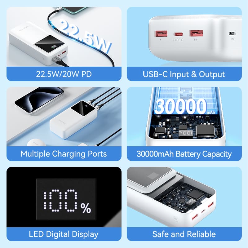 VENTION 30000mAh Power Bank 22.5W