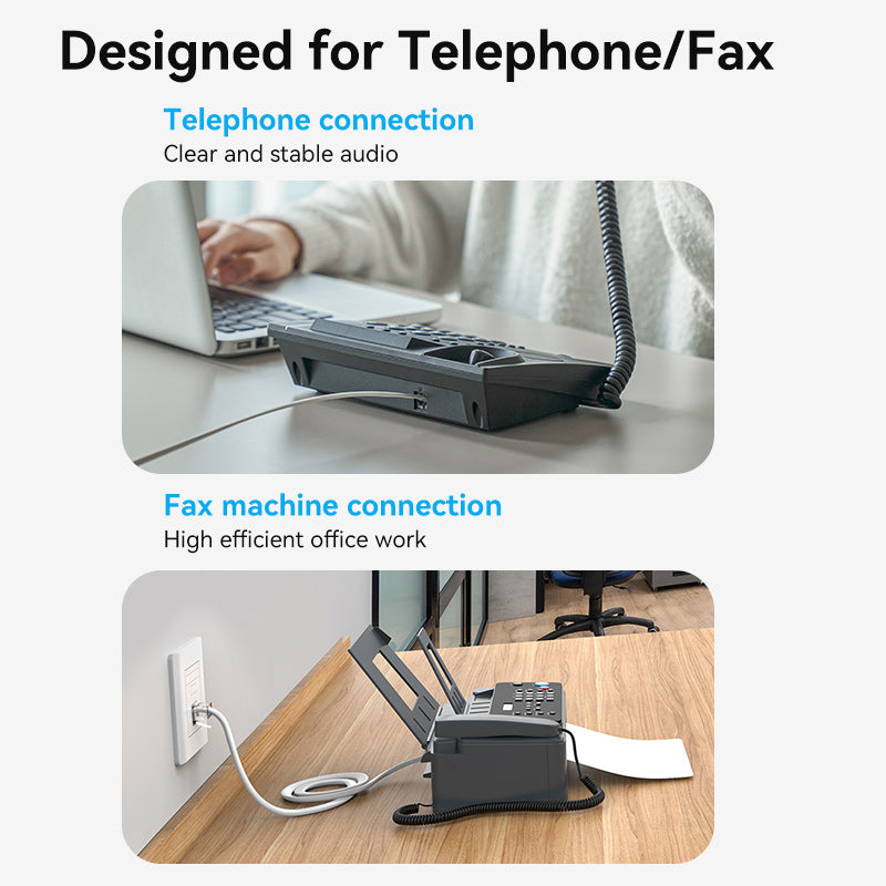 VENTION 6P4C Telephone Modular Plug 100Pcs/Pack