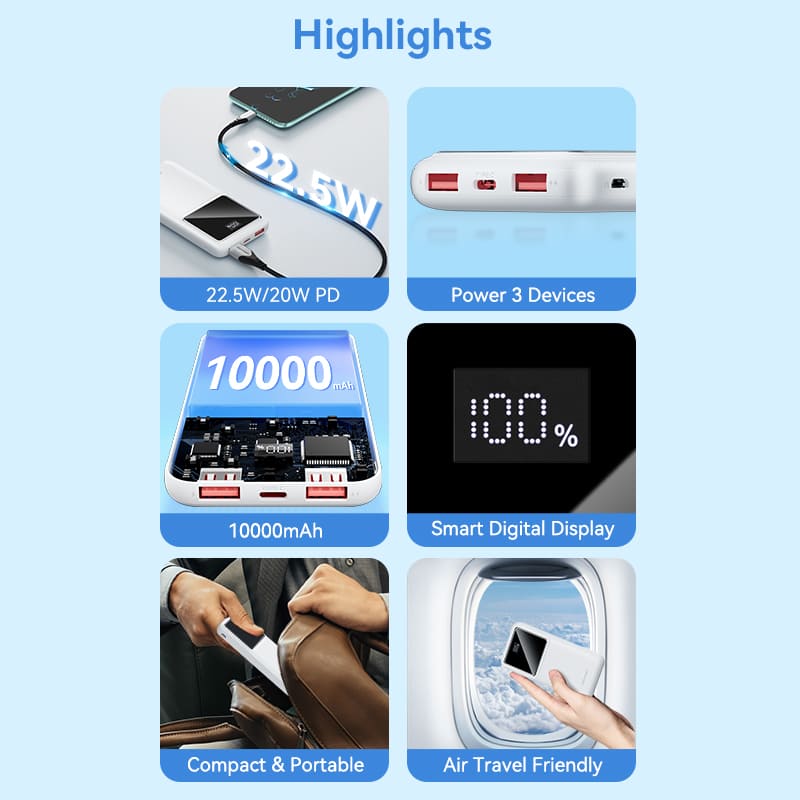 VENTION 10000mAh Power Bank 22.5W