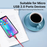 VENTION USB 2.0 to Micro USB Cable 1M Red Aluminum Alloy Type