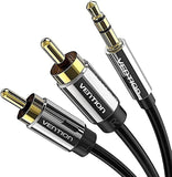 VENTION 3.5mm to 2RCA audio cable for connecting devices to speakers with clear sound transmission
