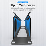 VENTION 24 U Cable Manager Black