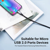 VENTION USB 2.0 to Micro USB Cable Grey Aluminum Alloy Type