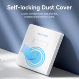 VENTION 2-Port Keystone Jack Wall Plate