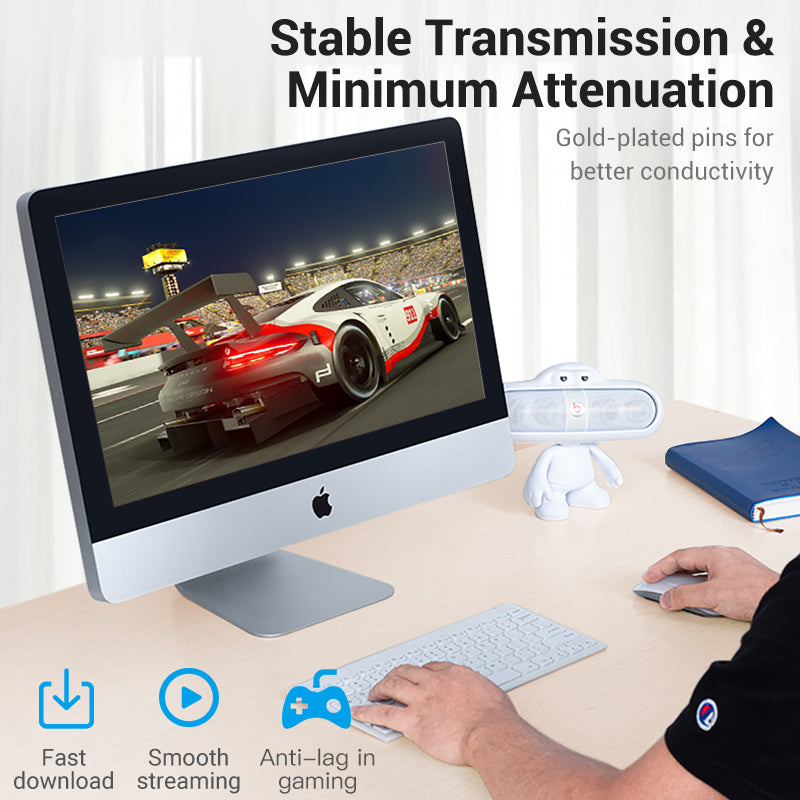 VENTION Cat.6 UTP Keystone Jack Coupler Black