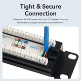 VENTION 24-port Cat 6 Unshielded Patch Panel