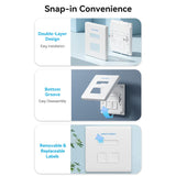 VENTION 2-Port Keystone Jack Wall Plate