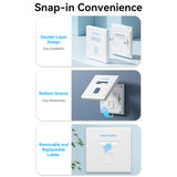 VENTION keystone Jack Wall Plate White 86 Type