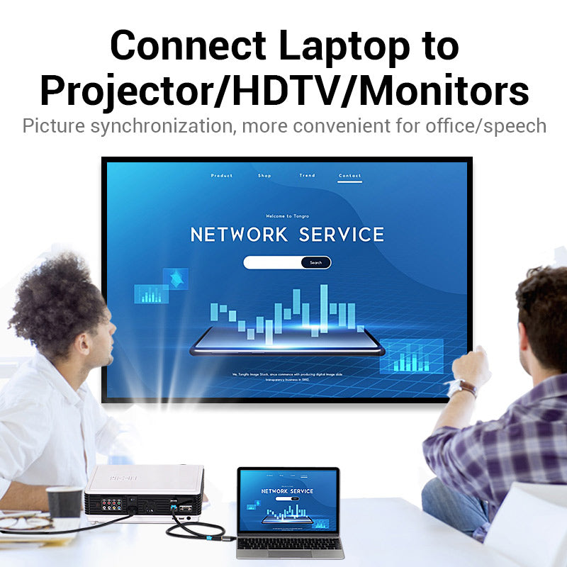 VENTION Type-C to DP Adapter Gray Metal Type