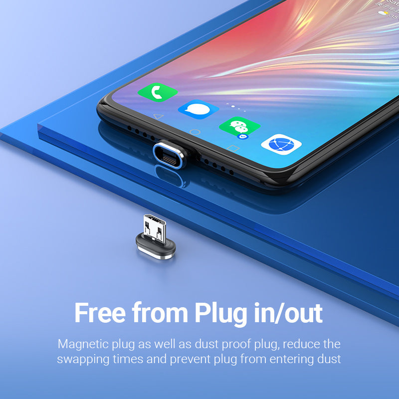 VENTION USB 2.0 A Male to 2-in-1 Micro-B&USB-C Male Magnetic Cable Grey Aluminum Alloy Type