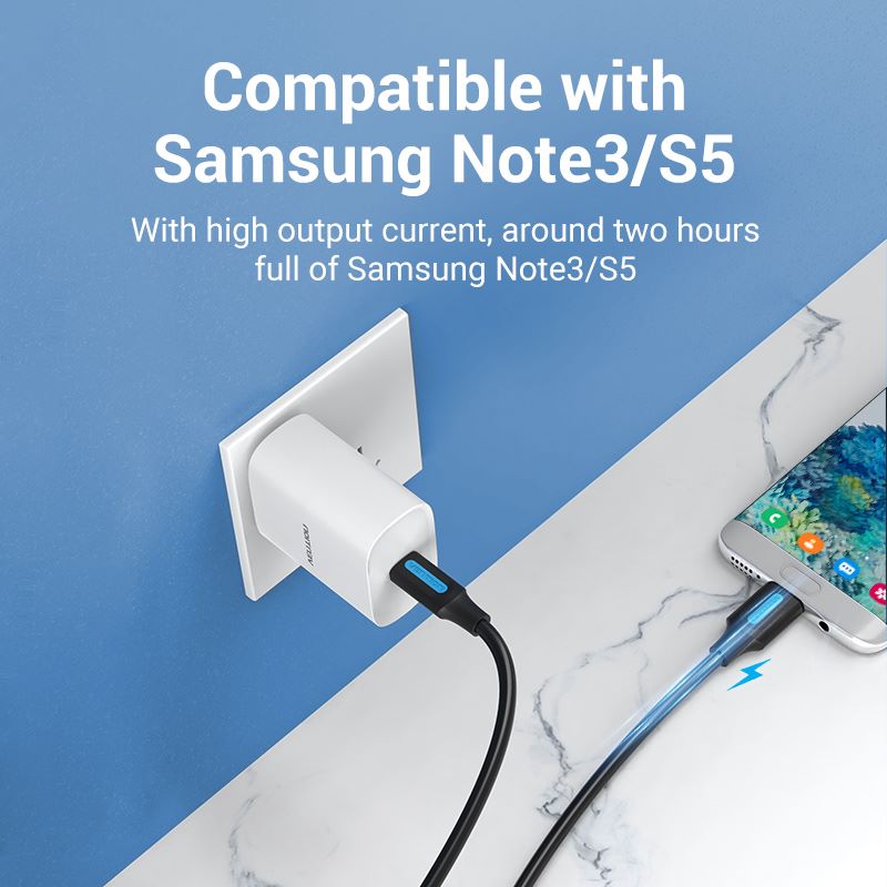 USB 3.0 C Male to Micro-B Male 2A Cable 0.5/1M Black