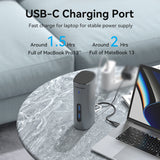 VENTION USB-C to HDMI/VGA/USB 3.1 Gen 2/USB 3.1 Gen 2-C/USB 3.0x2/RJ45/SD/TF/TRRS 3.5mm/PD/DC Docking Station Grey Vertical Aluminum Alloy Type UK Standard
