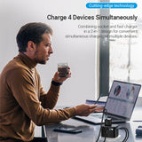 VENTION 3-Port USB (C+C+A) GaN Universal Travel Adapter (65W/65W/30W)