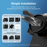 VENTION Auto-Clamping Car Phone Mount With Duckbill Clip Black Square Fashion Type