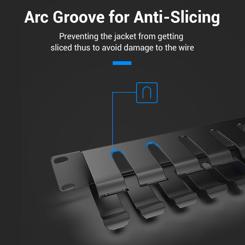 VENTION 24 U Cable Manager Black