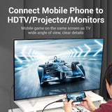 VENTION Type-C to DP Adapter Gray Metal Type