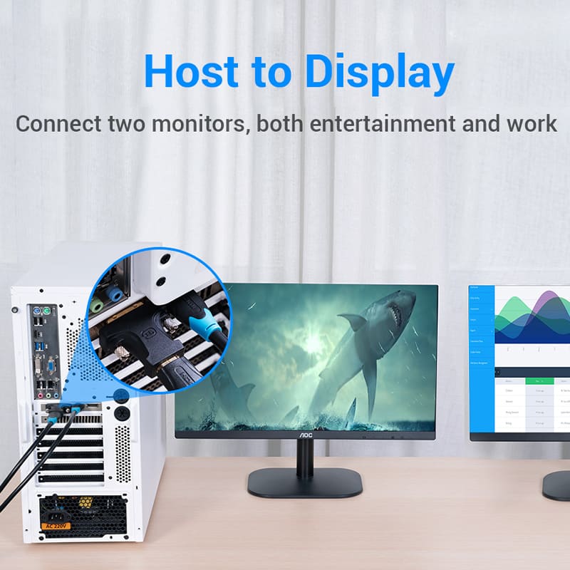 VENTION HDMI Female to DVI (24+1) Male Adapter Black