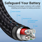 VENTION USB 2.0 A Male to 2-in-1 Micro-B&USB-C Male Cable 0.5M Grey Aluminum Alloy Type