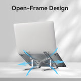 VENTION Foldable Laptop Stand Silver Aluminum Alloy Type