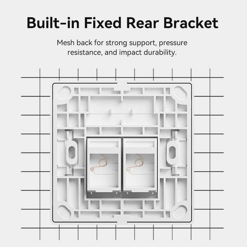 VENTION 2-Port Keystone Jack Wall Plate