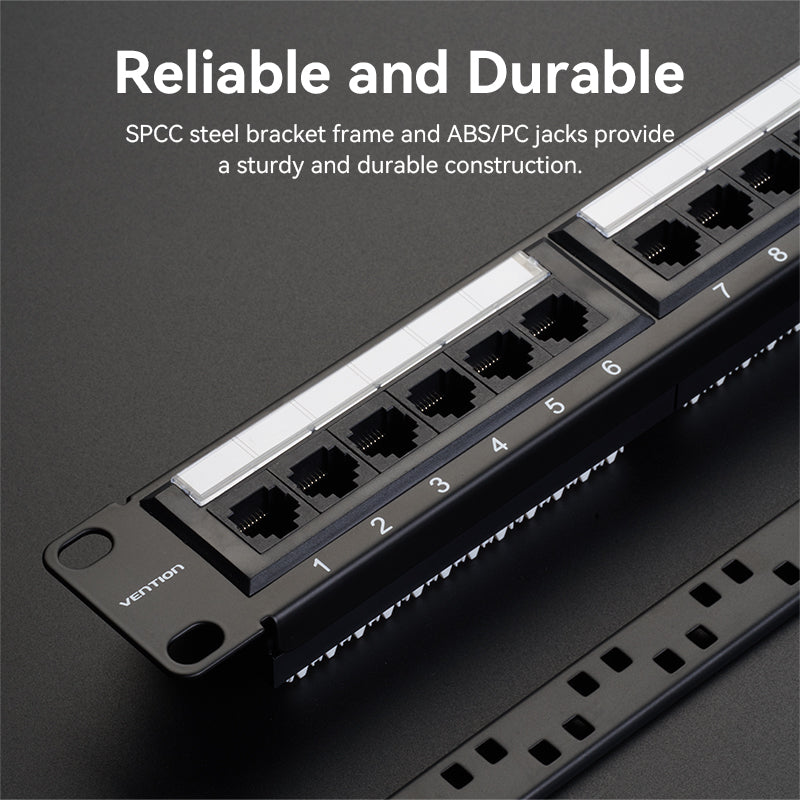 VENTION 24-port Cat 6 Unshielded Patch Panel