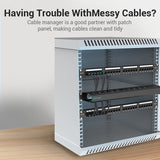 VENTION 24 U Cable Manager Black