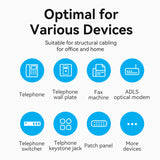 VENTION 6P4C Telephone Modular Plug 100Pcs/Pack