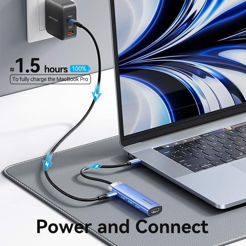 VENTION 5-in-1 USB-C Docking Station