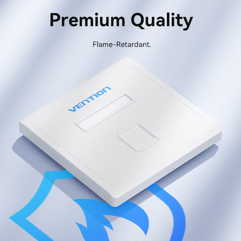 VENTION keystone Jack Wall Plate White 86 Type